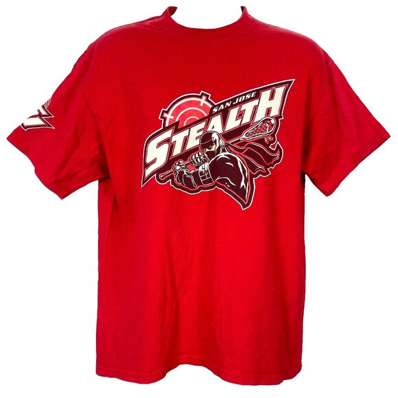 San Jose Stealth NLL Lacrosse Mens T-Shirt size Large w/Fade 2004-09 Washington - Picture 2 of 6